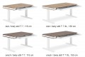 ukka dvoch rozmerov stola T 7 Excluisive - rka 115 cm / a T7 XL model - rka 150 cm